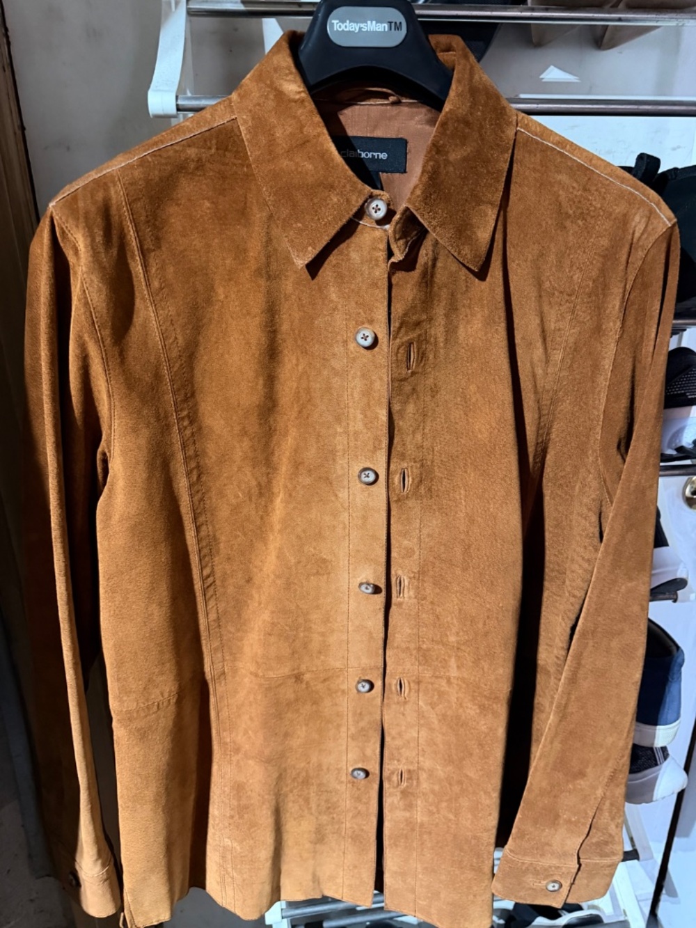 Claiborne Men's Suede Jacket/Rust/Medium-Vintage